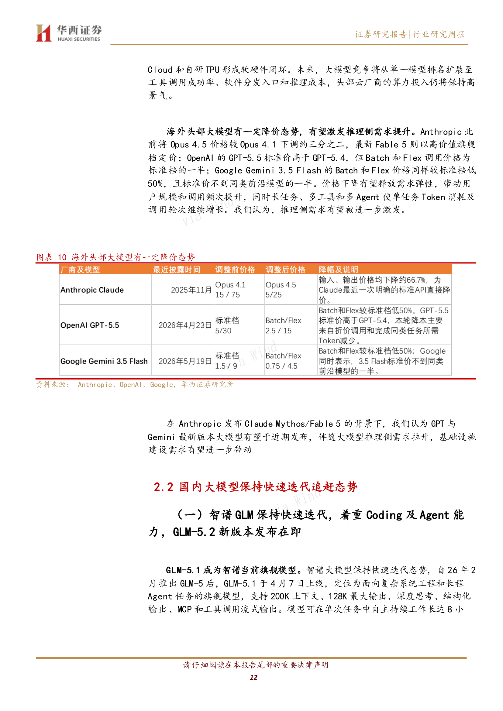 定价对比